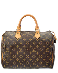 Louis Vuitton Louis Vuitton Brown Monogram Coated Canvas Speedy 30 (Authentic Pre-Loved)
