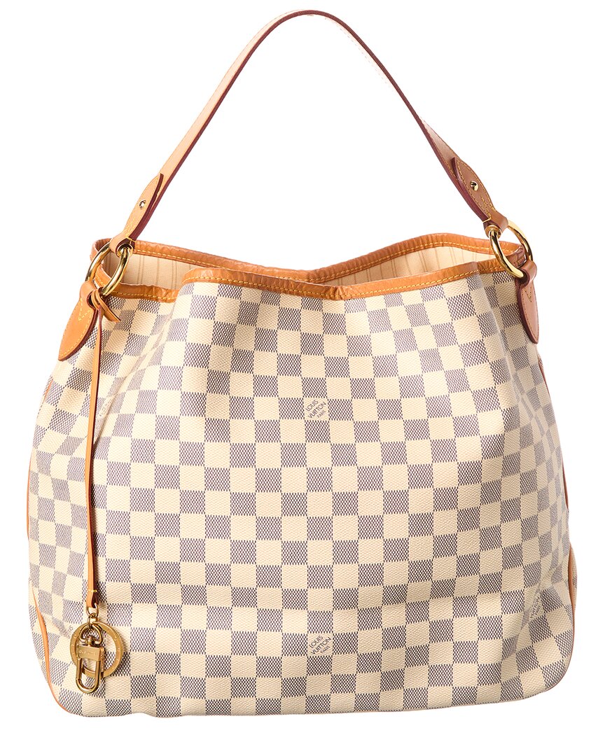 Louis Vuitton Louis Vuitton White Damier Azur Coated Canvas Delightful Mm (Authentic