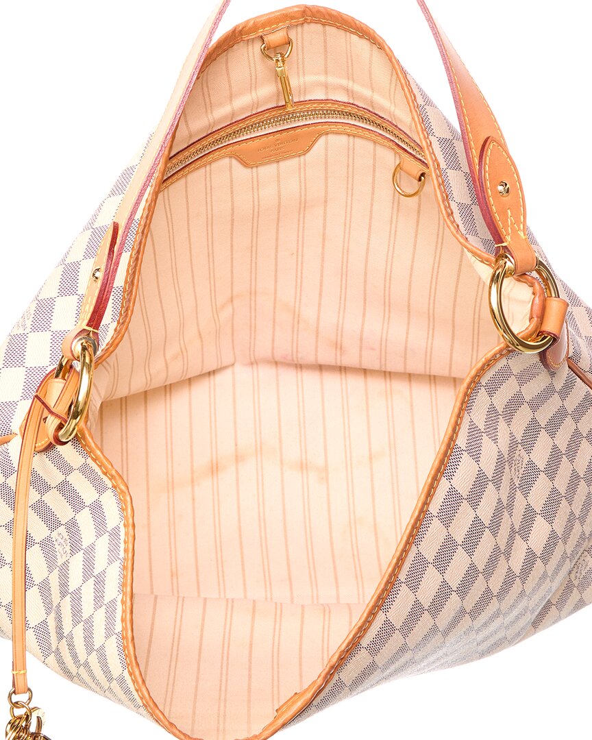 Louis Vuitton Louis Vuitton White Damier Azur Coated Canvas Delightful Mm (Authentic