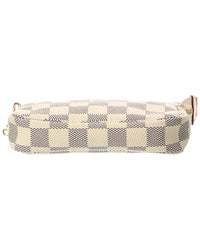 Louis Vuitton Louis Vuitton White Damier Azur Coated Canvas Mini Pochette Accessoires