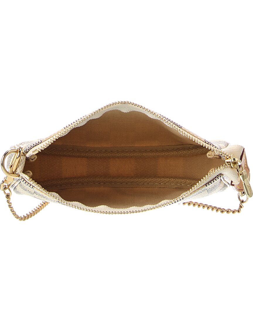 Louis Vuitton Louis Vuitton White Damier Azur Coated Canvas Mini Pochette Accessoires