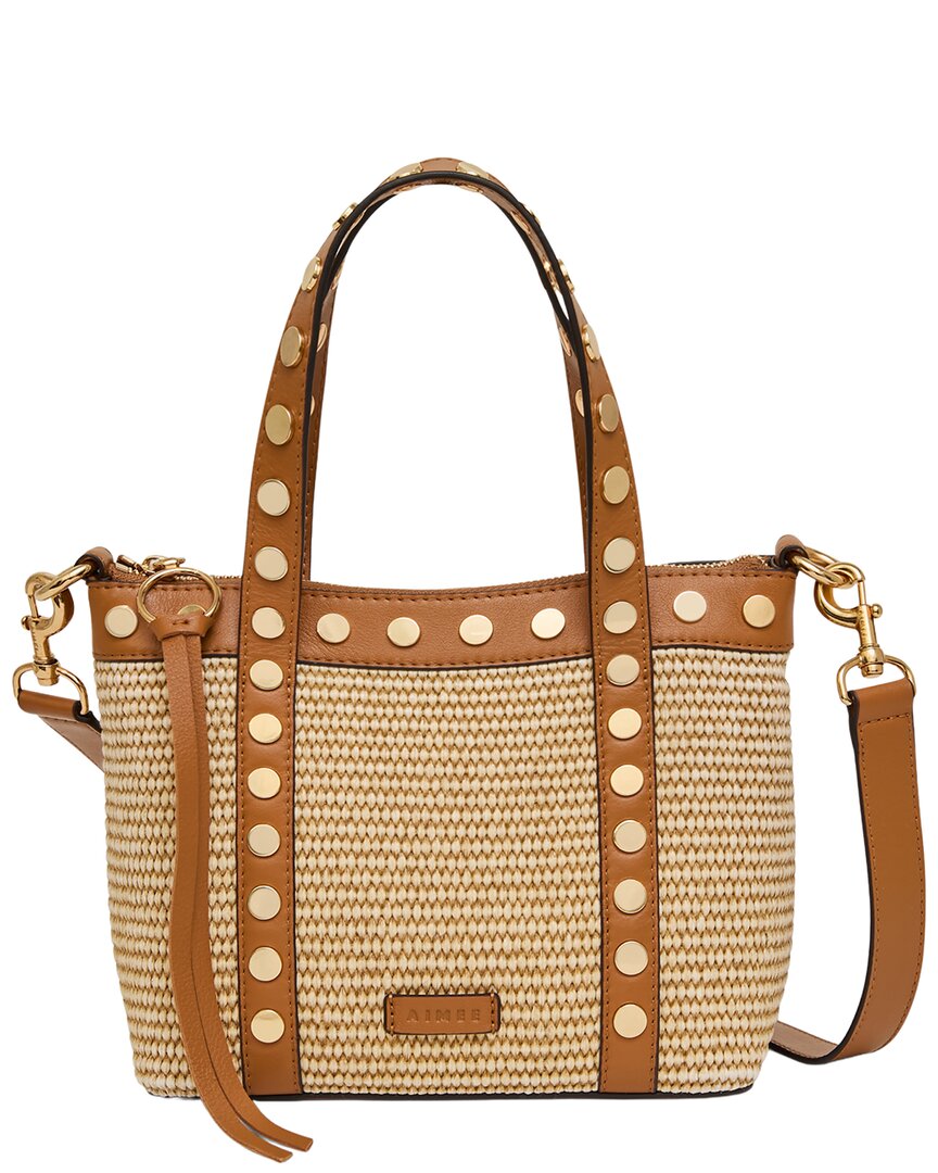 Aimee Kestenberg Aimee Kestenberg Jagger Raffia & Leather Mini Tote