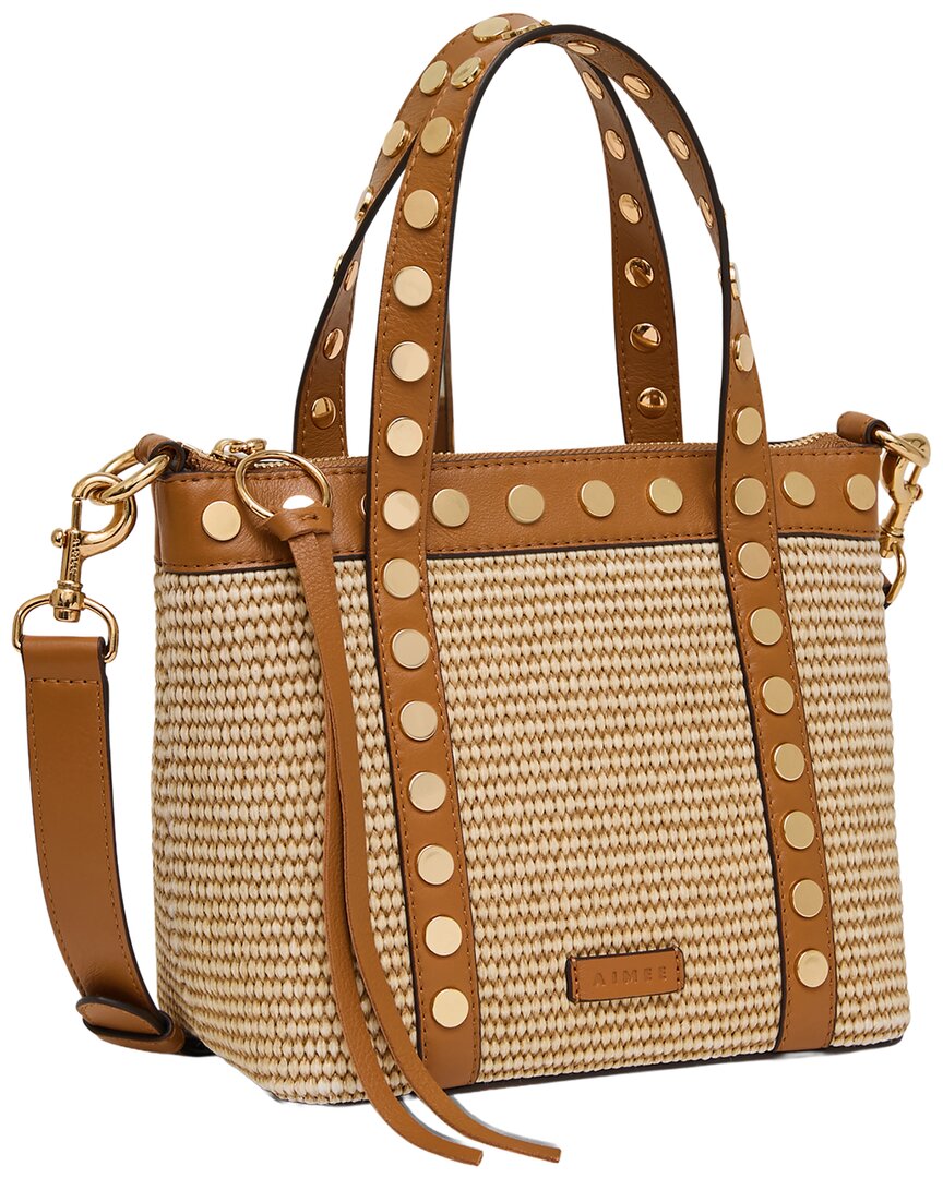 Aimee Kestenberg Aimee Kestenberg Jagger Raffia & Leather Mini Tote