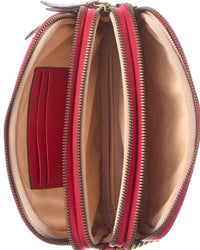 Gucci Gucci Hibiscus Matelasse Chevron Gg Marmont Chain Triple Zip Crossbody