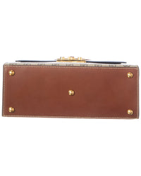 Gucci Gucci Beige Gg Supreme & Leather Padlock Top Handle (Authentic Pre-Loved)
