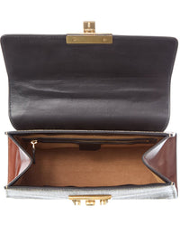 Gucci Gucci Beige Gg Supreme & Leather Padlock Top Handle (Authentic Pre-Loved)
