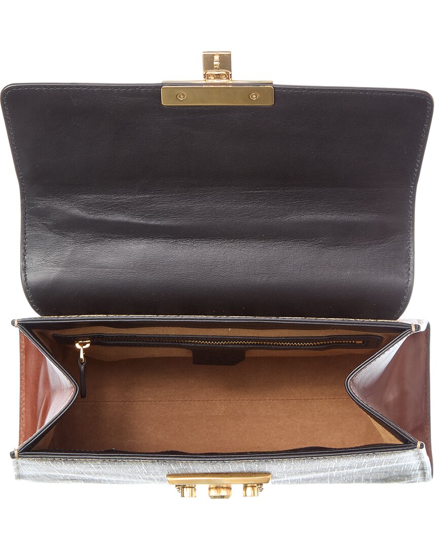 Gucci Gucci Beige Gg Supreme & Leather Padlock Top Handle (Authentic Pre-Loved)