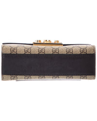 Gucci Gucci Neutral Coated Canvas & Leather Small Padlock (Authentic Pre-Loved)