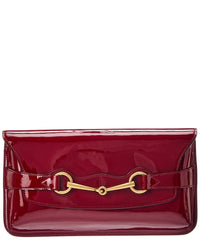 Gucci Gucci Red Patent Leather Bright Bit Clutch (Authentic Pre-Loved)
