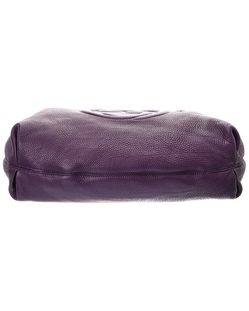 Gucci Gucci Purple Pebbled Calf Soho Bag (Authentic Pre-Loved)