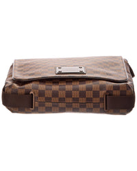Louis Vuitton Louis Vuitton Brown Damier Ebene Canvas Brooklyn Mm (Authentic Pre-Loved)