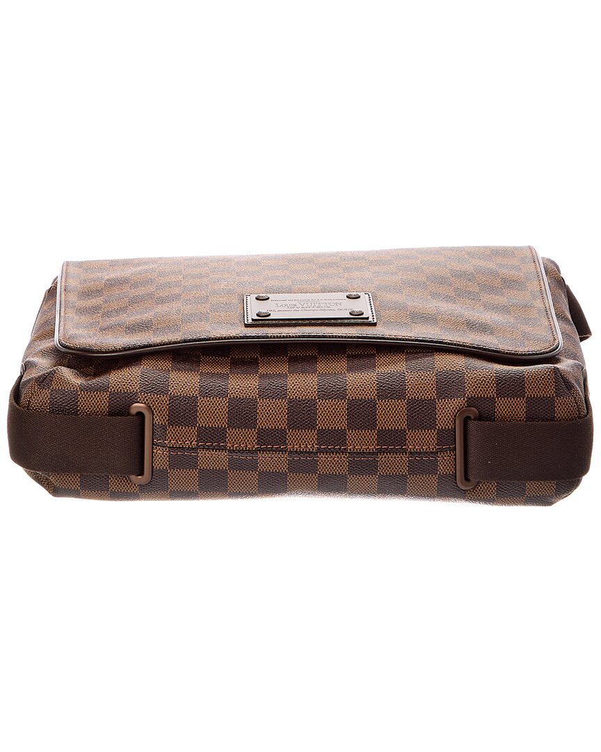 Louis Vuitton Louis Vuitton Brown Damier Ebene Canvas Brooklyn Mm (Authentic Pre-Loved)