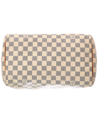 Louis Vuitton Louis Vuitton White Damier Azur Canvas Speedy 35 (Authentic Pre-Loved)