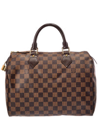 Louis Vuitton Louis Vuitton Brown Damier Ebene Canvas Speedy 30 (Authentic Pre-Loved)