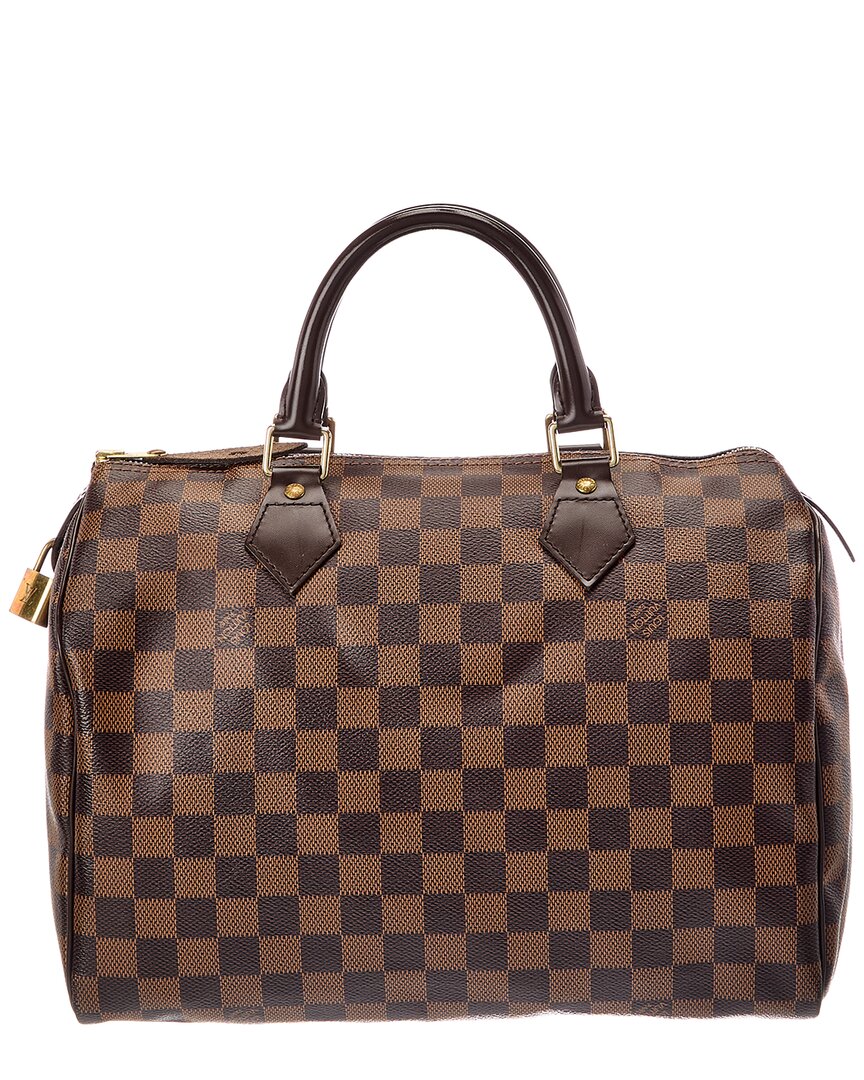 Louis Vuitton Louis Vuitton Brown Damier Ebene Canvas Speedy 30 (Authentic Pre-Loved)