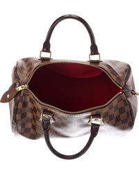 Louis Vuitton Louis Vuitton Brown Damier Ebene Canvas Speedy 30 (Authentic Pre-Loved)