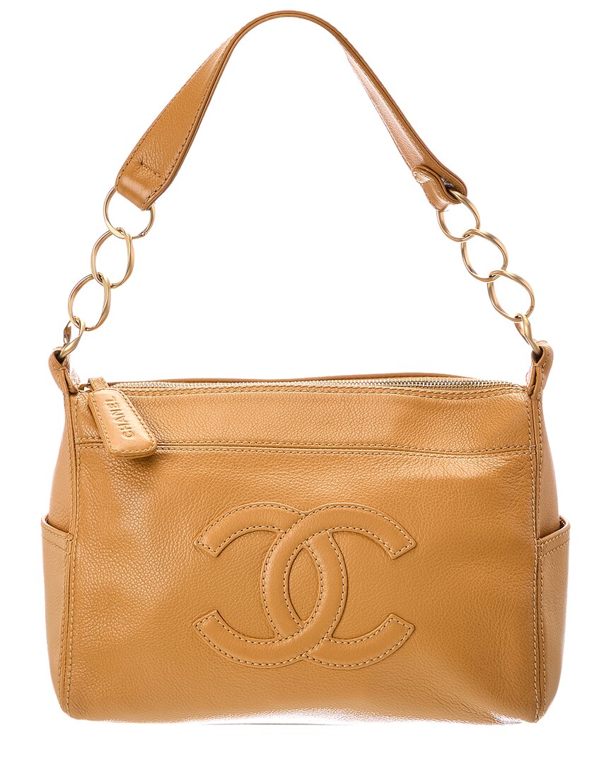 Chanel Chanel Brown Caviar Leather Shoulder Bag (Authentic Pre-Loved)