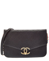 Chanel Chanel Black Quilted Calf Leather Shoulder Bag (Authentic Pre-Loved)