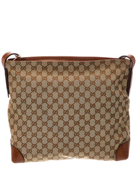 Gucci Gucci Neutral Canvas & Leather Crossbody (Authentic Pre-Loved)