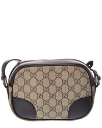 Gucci Gucci Black Coated Canvas & Leather Crossbody (Authentic Pre-Loved)