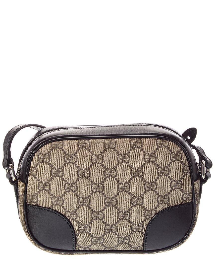 Gucci Gucci Black Coated Canvas & Leather Crossbody (Authentic Pre-Loved)