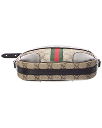 Gucci Gucci Black Coated Canvas & Leather Crossbody (Authentic Pre-Loved)