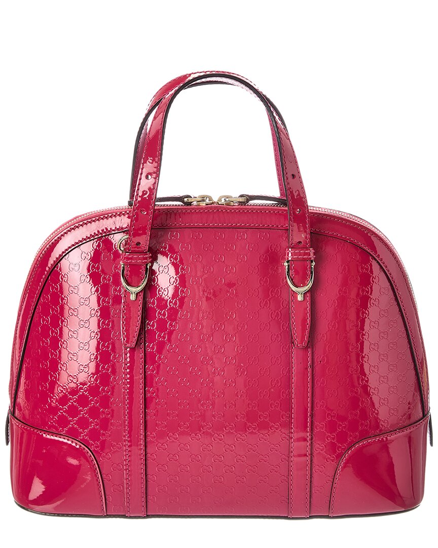 Gucci Gucci Red Microguccissima Leather Nice Top Handle Dome (Authentic Pre-Loved)