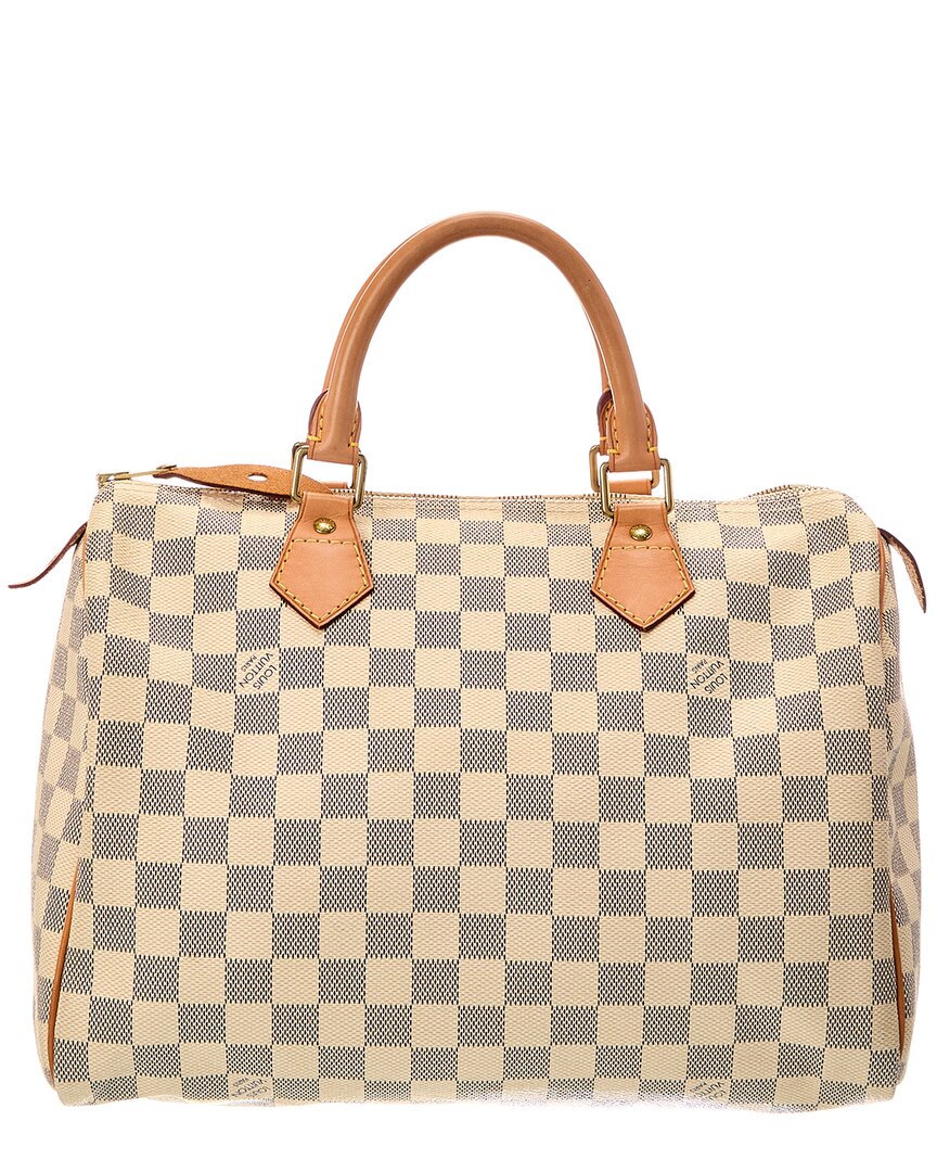 Louis Vuitton Louis Vuitton White Damier Azur Speedy (Authentic Pre-Loved)