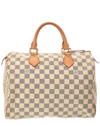 Louis Vuitton Louis Vuitton White Damier Azur Speedy (Authentic Pre-Loved)