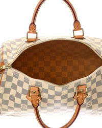 Louis Vuitton Louis Vuitton White Damier Azur Speedy (Authentic Pre-Loved)