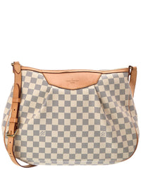 Louis Vuitton Louis Vuitton White Damier Azur Siracusa (Authentic Pre-Loved)