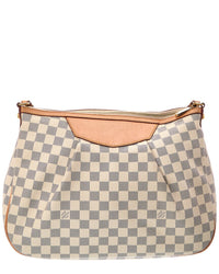Louis Vuitton Louis Vuitton White Damier Azur Siracusa (Authentic Pre-Loved)