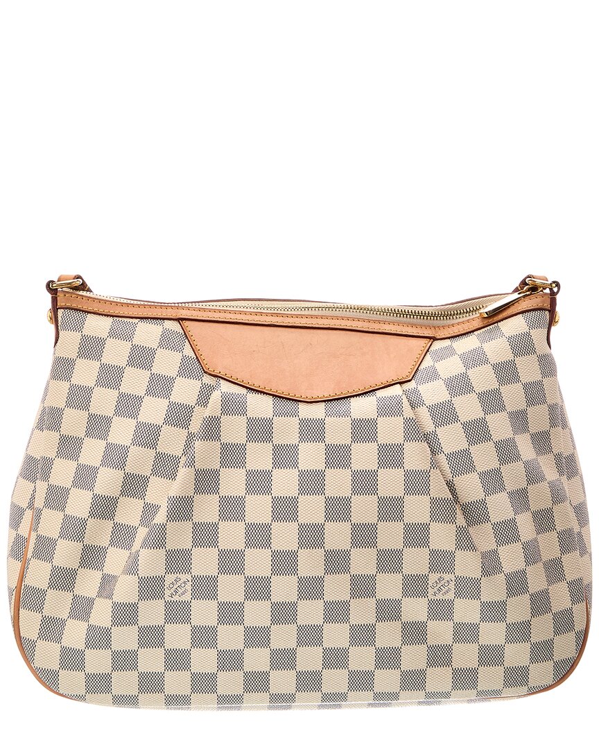 Louis Vuitton Louis Vuitton White Damier Azur Siracusa (Authentic Pre-Loved)