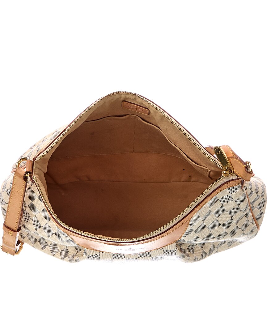 Louis Vuitton Louis Vuitton White Damier Azur Siracusa (Authentic Pre-Loved)