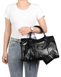 Tiffany & Fred Paris Tiffany & Fred Paris Distressed Leather Satchel