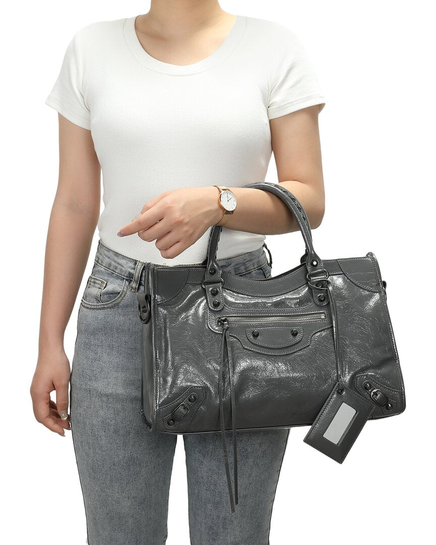 Tiffany & Fred Paris Tiffany & Fred Paris Distressed Leather Satchel