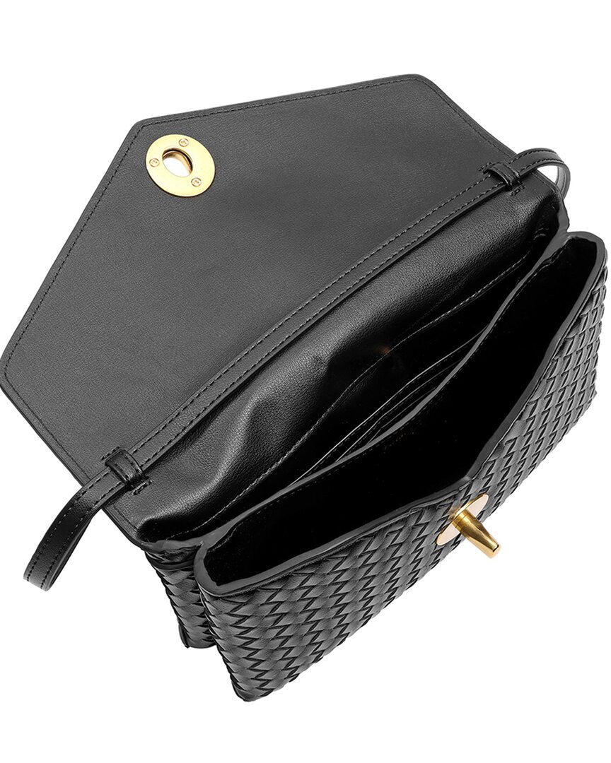 Tiffany & Fred Paris Tiffany & Fred Paris Intrecciato Leather Shoulder Bag