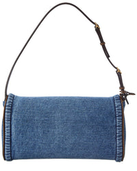 Valentino Valentino De Vain Small Denim Shoulder Bag