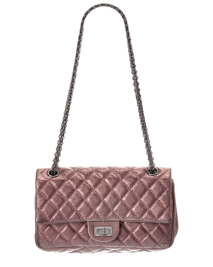 Chanel Chanel Pink Calfskin Leather Classic Flap Shoulder Bag (Authentic Pre-Loved)