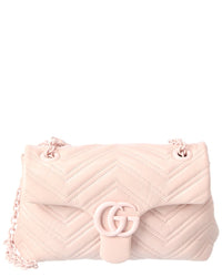 Gucci Gucci Gg Marmount Small Leather Shoulder Bag