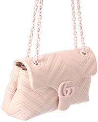 Gucci Gucci Gg Marmount Small Leather Shoulder Bag