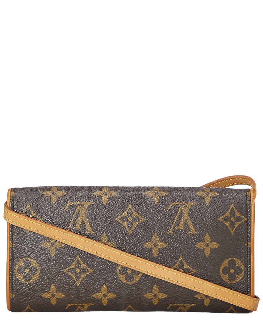 Louis Vuitton Louis Vuitton Brown Monogram Canvas Pochette Twin Pm (Authentic Pre-Loved)