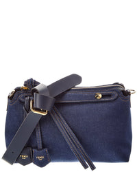 FENDI Fendi By The Way Medium Jacquard & Denim Shoulder Bag