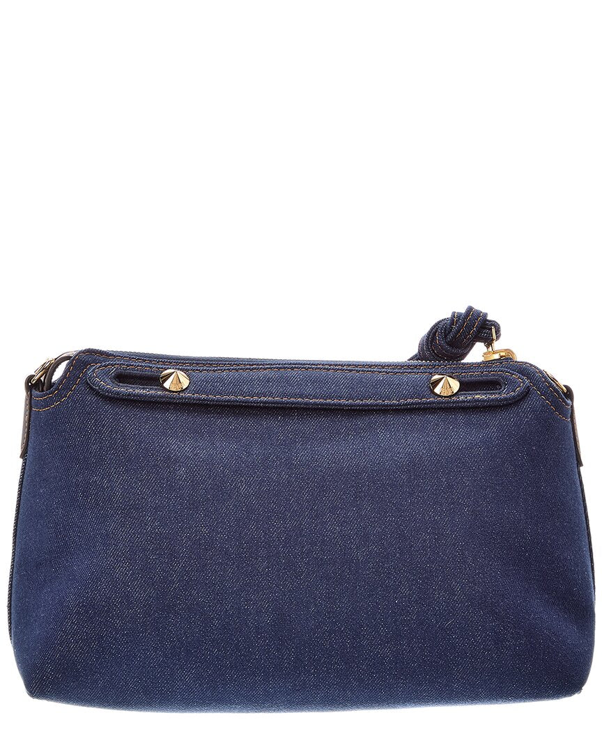 FENDI Fendi By The Way Medium Jacquard & Denim Shoulder Bag