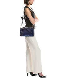 FENDI Fendi By The Way Medium Jacquard & Denim Shoulder Bag