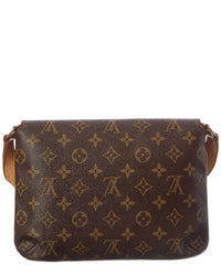 Louis Vuitton Louis Vuitton Brown Monogram Coated Canvas Musette Tango Short Strap (Authentic