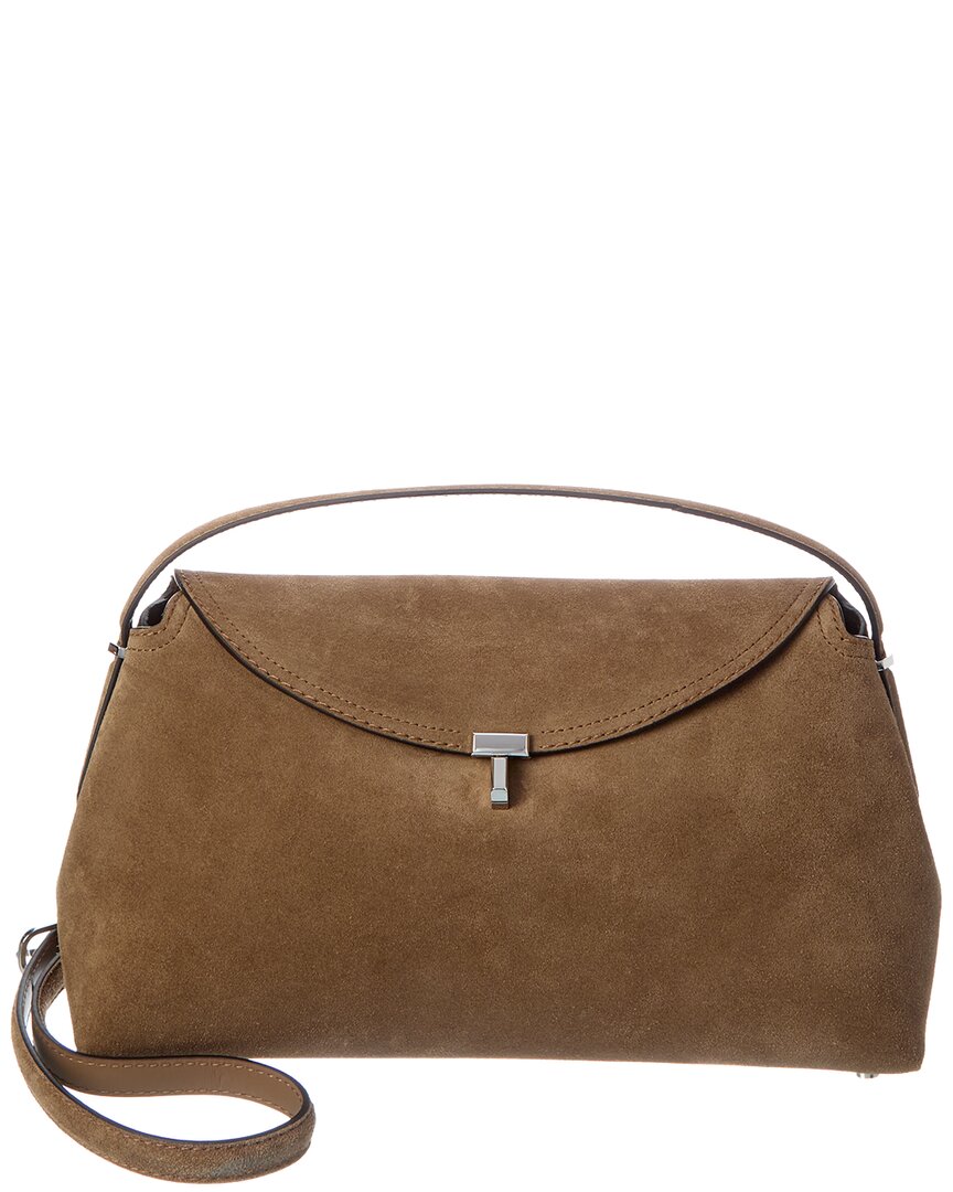 TOTEME Toteme T Lock Suede Shoulder Bag
