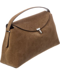 TOTEME Toteme T Lock Suede Shoulder Bag