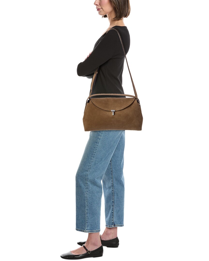 TOTEME Toteme T Lock Suede Shoulder Bag