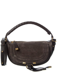 Chloé Chloé Marcie Mini Suede & Leather Shoulder Bag